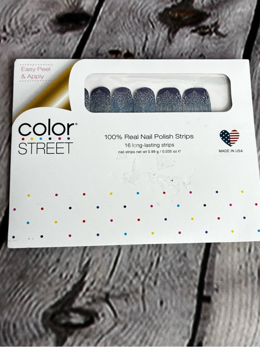 5/$20 Color Street Nail Polish Strips Ice to Meet Youβ Glitter Ombre Blue Silver